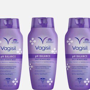 Vagisil pH Balanced Daily Intimate Feminine Wash for Women – 12 oz (Set of 3)